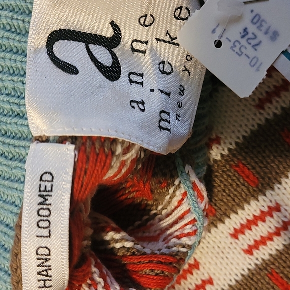 Vintage Anne Mieke hand loomed Cotton sweater - Picture 8 of 10